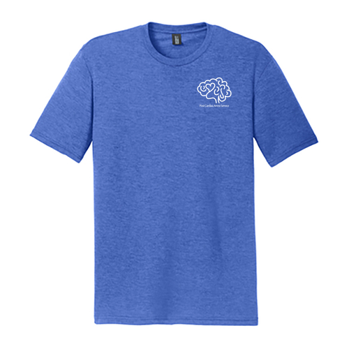 District Made Mens Perfect Tri Crew Tee -- Royal Frost