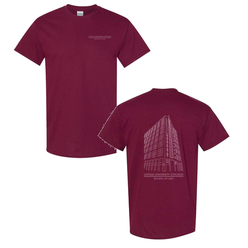 Corboy Law Center Basic T-Shirt -- Maroon