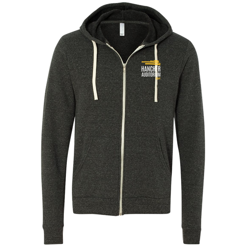 Bella Canvas Triblend Sponge Fleece Full-Zip Hoodie -- Charcoal Black Triblend