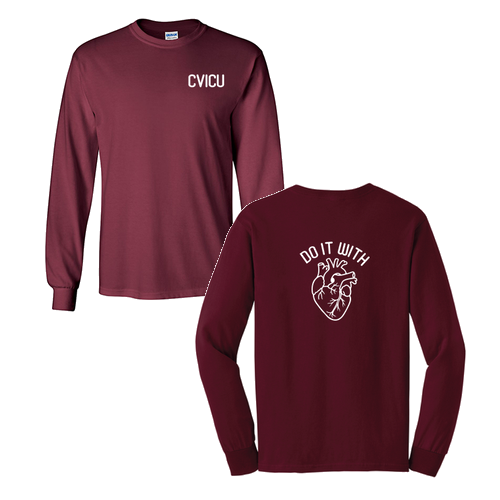 Gildan Ultra Cotton Longsleeve Basic T-Shirt -- Maroon