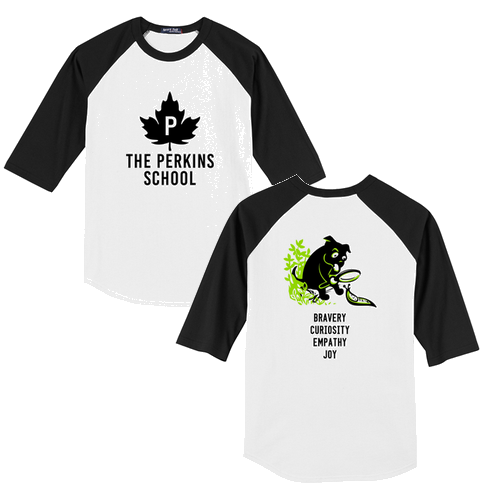 Sport Tek Adult Colorblock Raglan Jersey -- White/ Black