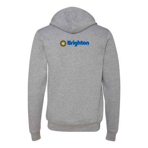 Brighton Logo 2 Full color -- Pullover Hooded Sweatshirt Athletic Heather