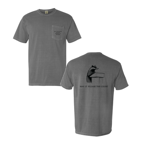 Comfort Colors Short Sleeve Pocket Tee -- Grey