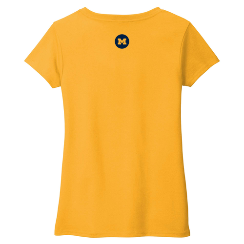 Team 52 Ladies District Womens Re-Tee V-Neck -- Maize Yellow