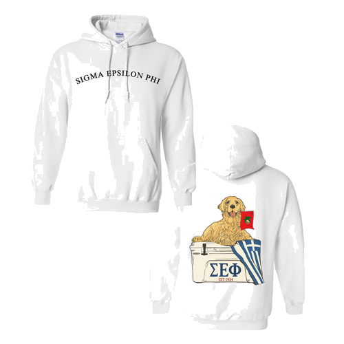 Gildan Heavy Blend Hooded Sweatshirt -- White