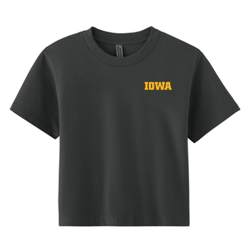 Next Level Apparel Women’s Heavyweight Boxy Tee -- Graphite Black