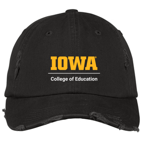 District Threads Distressed Hat -- Black