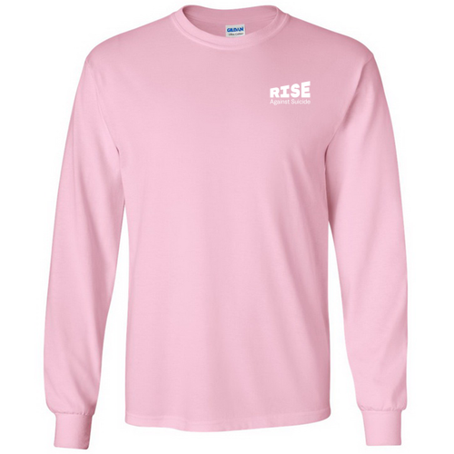 Gildan Heavy Cotton Longsleeve Basic T-Shirt -- Light Pink