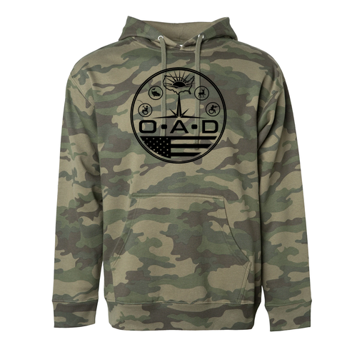 Independent Trading Midweight Hooded Sweatshirt -- Forest Camo