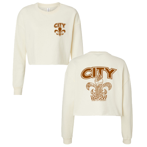 Independent Trading Co. Women's Lightweight Cropped Crew Pullover -- Bone