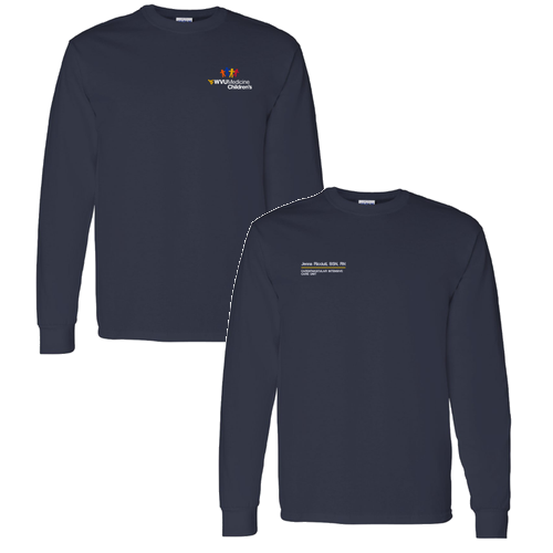 Gildan Heavy Cotton Longsleeve Basic T-Shirt -- Navy