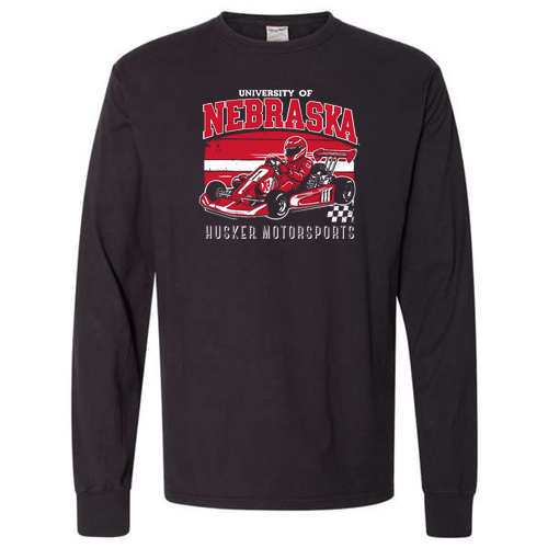 ComfortWash by Hanes Garment Dyed Long Sleeve T-Shirt -- Black