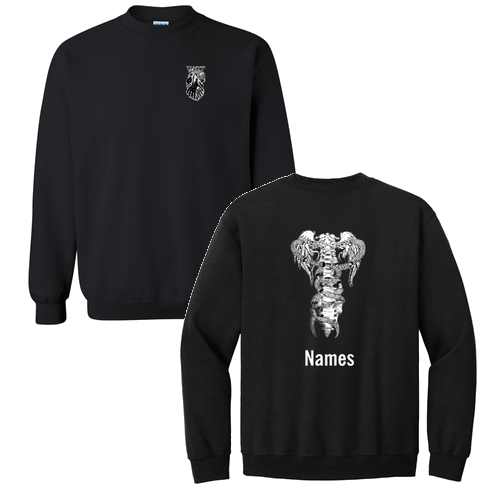 Gildan Heavy Blend Crew Neck Sweatshirt -- Black