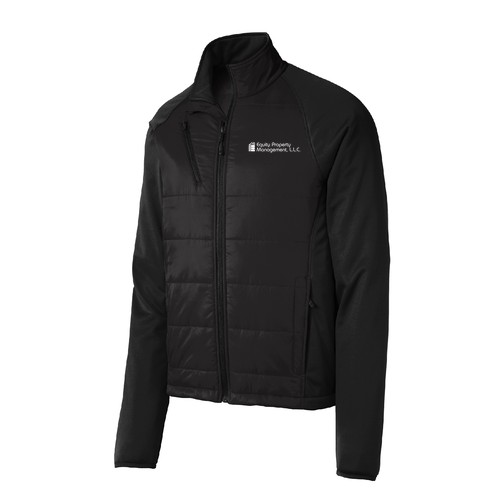 EPM Port Authority Hybrid Soft Shell Jacket -- Deep Black