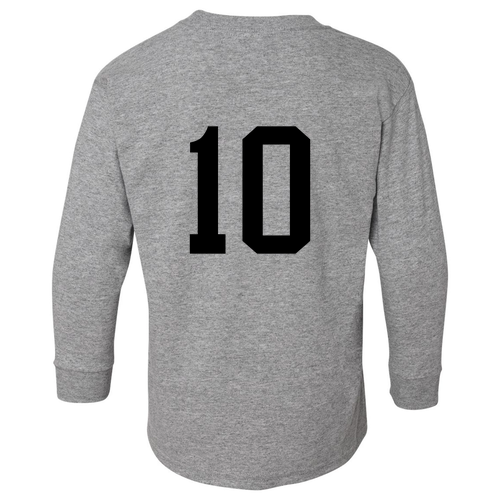 YOUTH Gildan Heavy Cotton Longsleeve -- Sport Grey