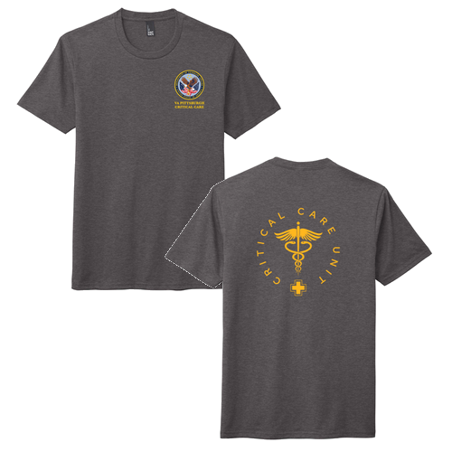 District Made Perfect Tri Crew Tee -- Heathered Charcoal