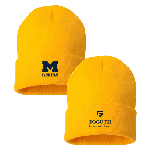 Sportsman Solid 12" Cuffed Beanie -- Gold