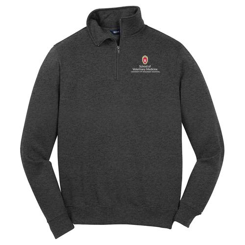 Sport Tek Quarter Zip Sweatshirt -- Graphite Heather