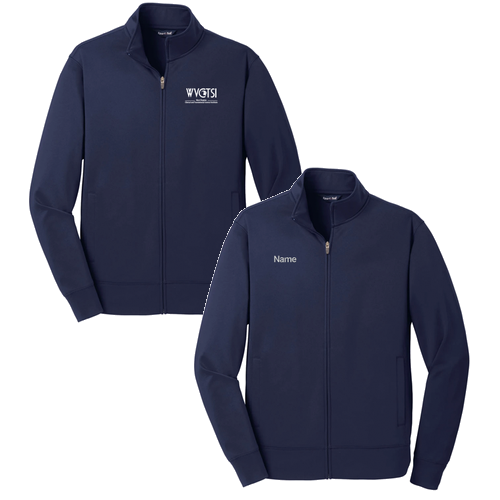 Sport-Tek Sport-Wick Fleece Full-Zip Jacket -- Navy