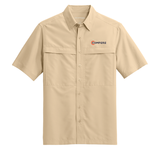 Port Authority Short Sleeve UV Daybreak Shirt -- Oat