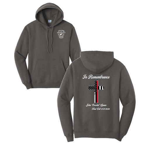 Port and Company Core Fleece Pullover Hooded Sweatshirt -- Charcoal