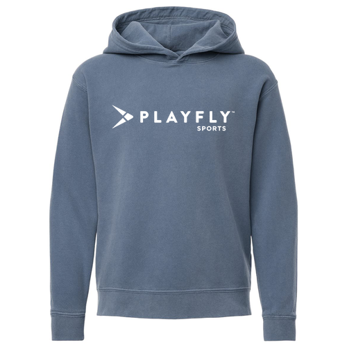 Playfly Comfort Colors Youth Lightweight Fleece Hoodie -- Blue Jean