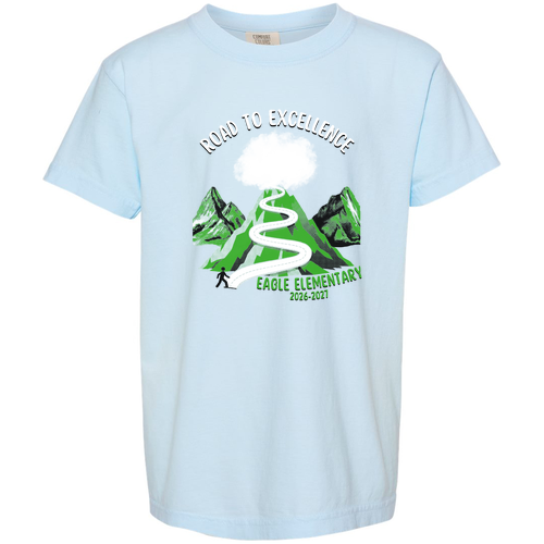 Youth Comfort Colors Garment-Dyed Heavyweight T-Shirt -- Chambray