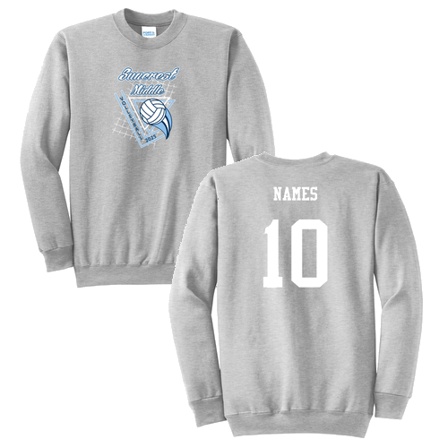 Port and Company Classic Crewneck Sweatshirt -- Ash