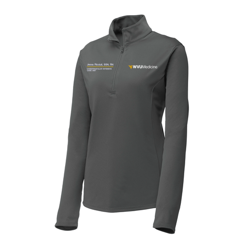 Sport-Tek Ladies PosiCharge Competitor Quarter Zip Pullover -- Iron Grey