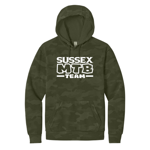 District Wash Camo Fleece Hoodie -- Olive Drab Green