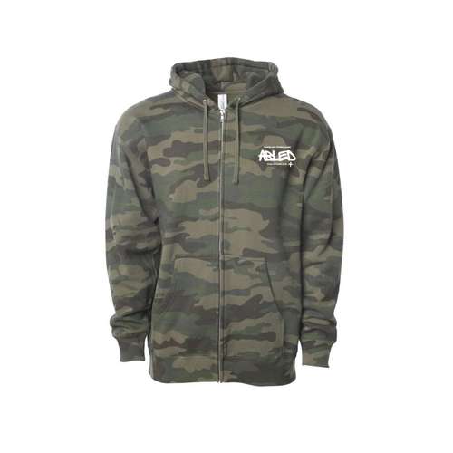 Independent Trading Co. Mens Heavyweight Zip Hood -- Forest Camo