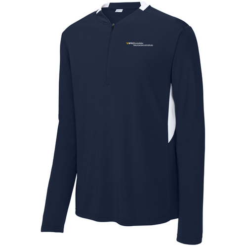 Sport-Tek® Club 1/4-Zip Pullover -- True Navy / White