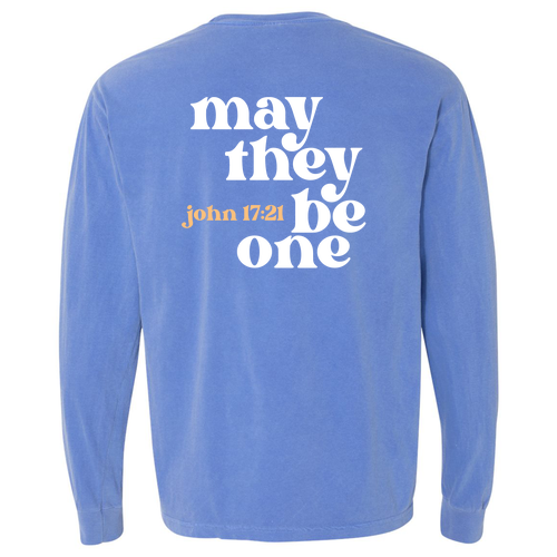 Comfort Colors Ringspun Long Sleeve Tee -- Flo Blue