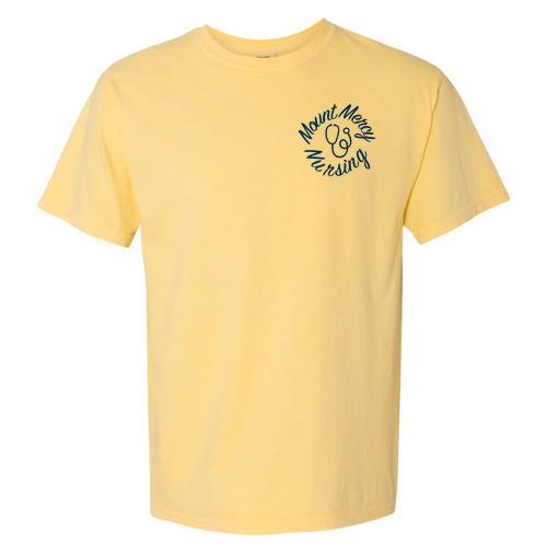 Comfort Colors Heavyweight Adult T-Shirt -- Butter -- Stethoscope