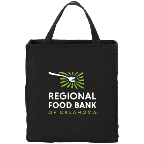 Port Authority Ideal Twill Grocery Tote -- Black