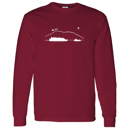 Odell Holiday -- Gildan Heavy Cotton Longsleeve Basic T-Shirt -- Cardinal