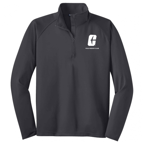 Sport Tek Sport Wick Stretch Half Zip Pullover -- Charcoal Grey