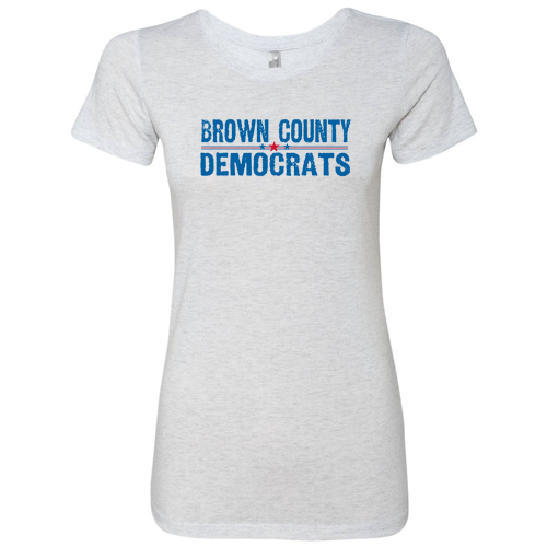 Next Level Apparel Ladies Tri Blend Crew -- Heather White