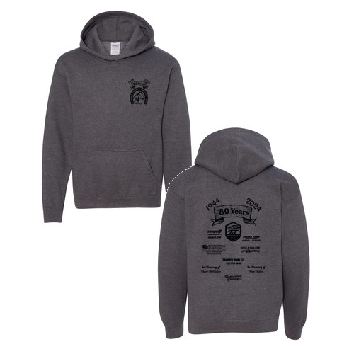 Gildan Heavy Blend Youth Hooded Sweatshirt -- Dark Heather