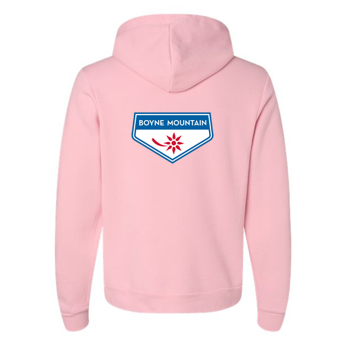 Boyne Mountain Logo 2 Full Color -- Pullover hooded Sweatshirt Pink