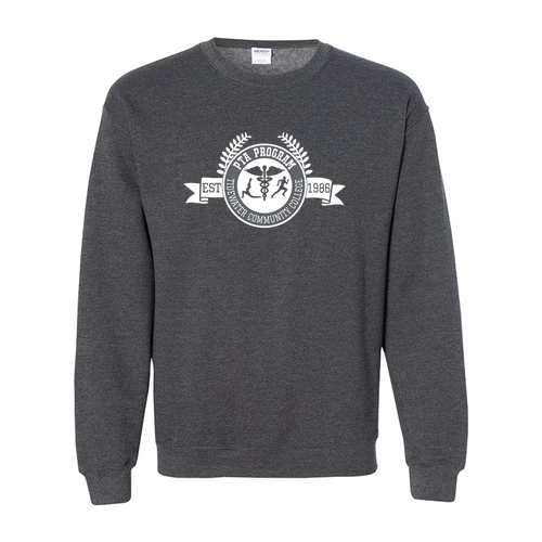 Gildan Heavy Blend Crew Neck Sweatshirt -- Dark Heather