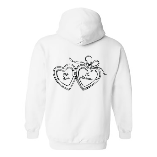 White Locket & Bow Hoodie