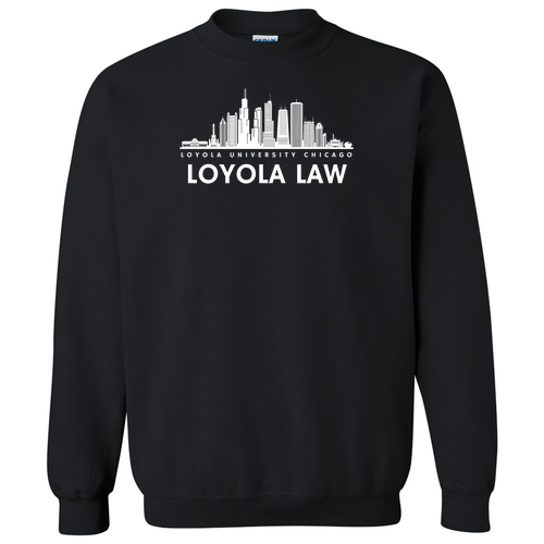 Chicago Skyline Crewneck Sweatshirt -- Black