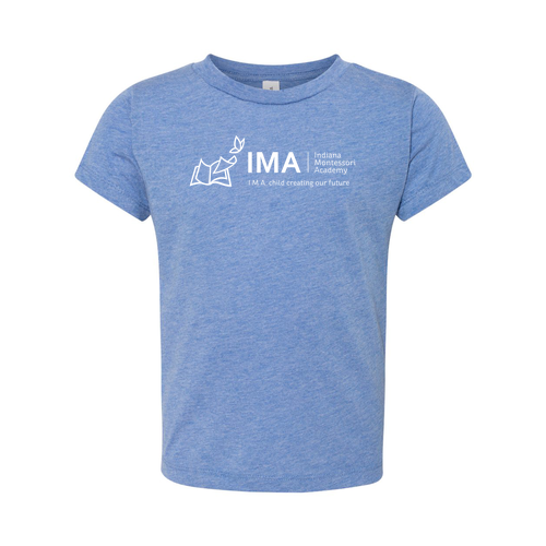 TODDLER -- Bella+Canvas Triblend Short Sleeve Tee -- Blue Triblend