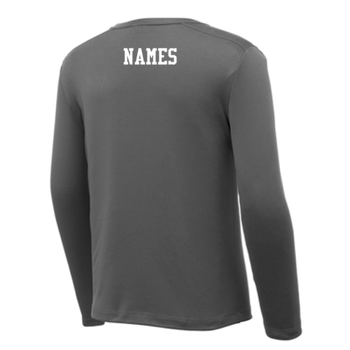 Youth Sport-Tek Posi-UV Pro Long Sleeve Tee -- Dark Smoke Grey