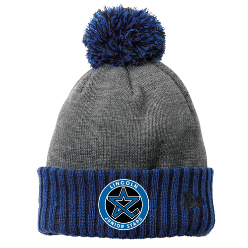 Junior Stars Beanie -- Royal / Heather Grey