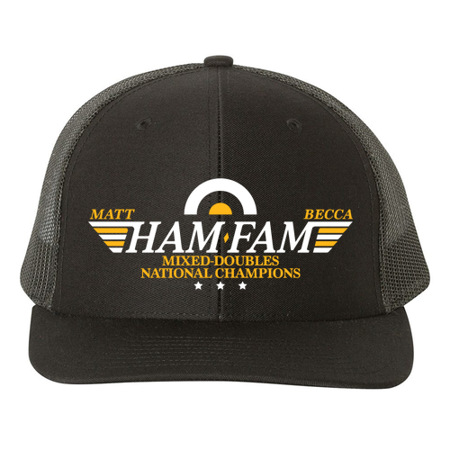 Richardson Trucker Snapback Hat -- Black