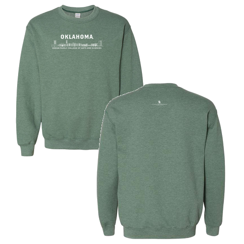 Gildan Heavy Blend Crew Neck Sweatshirt -- Heather Sport Dark Green