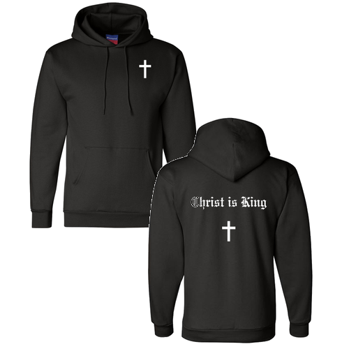 Champion Powerblend Adult Hooded Sweatshirt -- Black