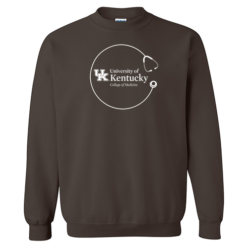 Gildan Heavy Blend Crew Neck Sweatshirt -- Dark Chocolate